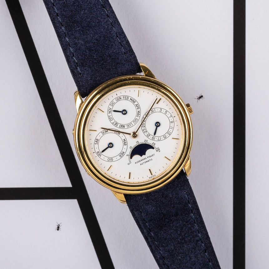 1989 Audemars Piguet ITALIAN YG Perpetual calendar ref 25657ba