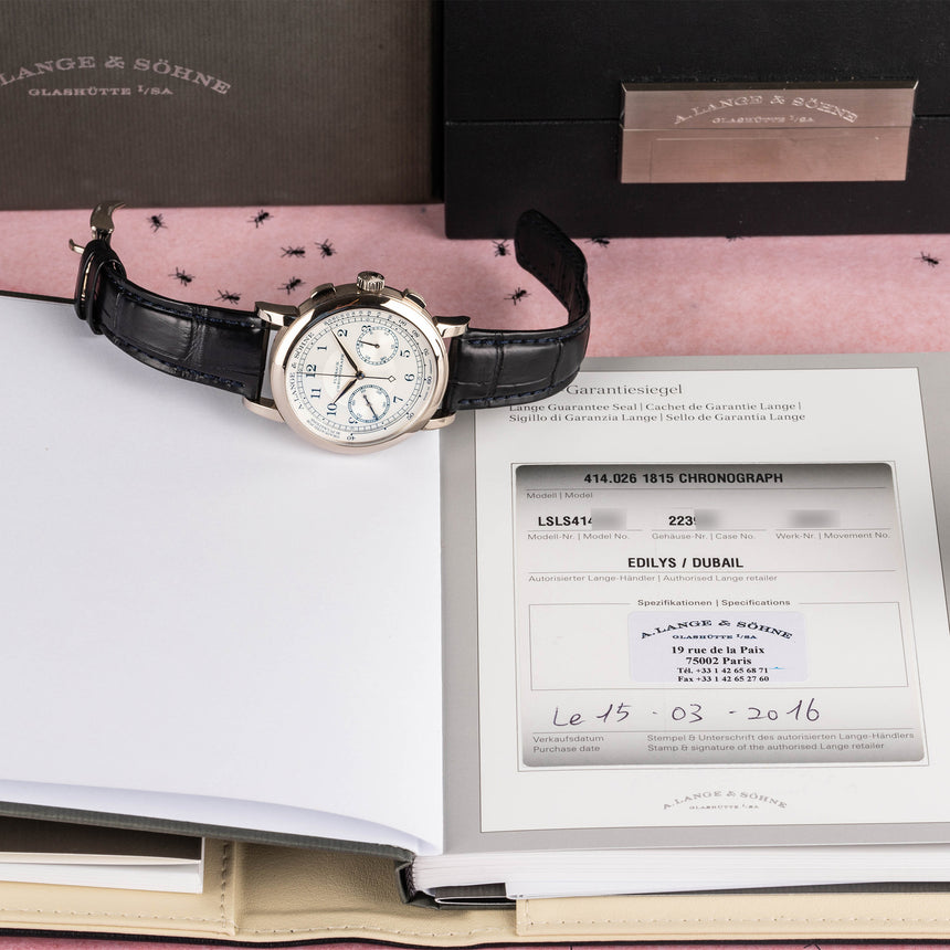 2016 A.L&S chronograph 1815 Boutique edition ref 414.026: FULL SET