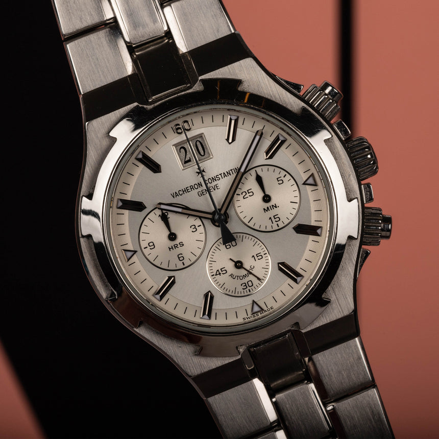 2004 Vacheron Constantin steel Overseas Chronograph ref 49140