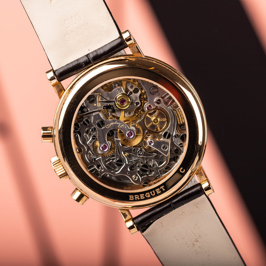 1993 Breguet chronograph ref 3237 in rose gold