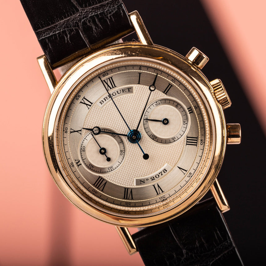 1993 Breguet chronograph ref 3237 in rose gold