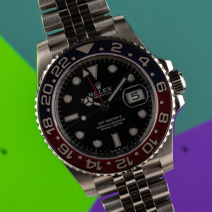 2019 Rolex GMT Master 2 ref 126710BLRO: 1 French owner: FULL SET TOP CONDITIONS