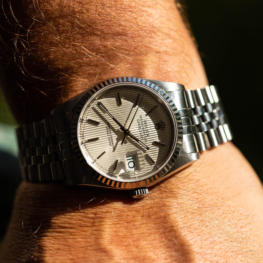 1998 Rolex Datejust ref 16234, tapestry dial : PAPERS