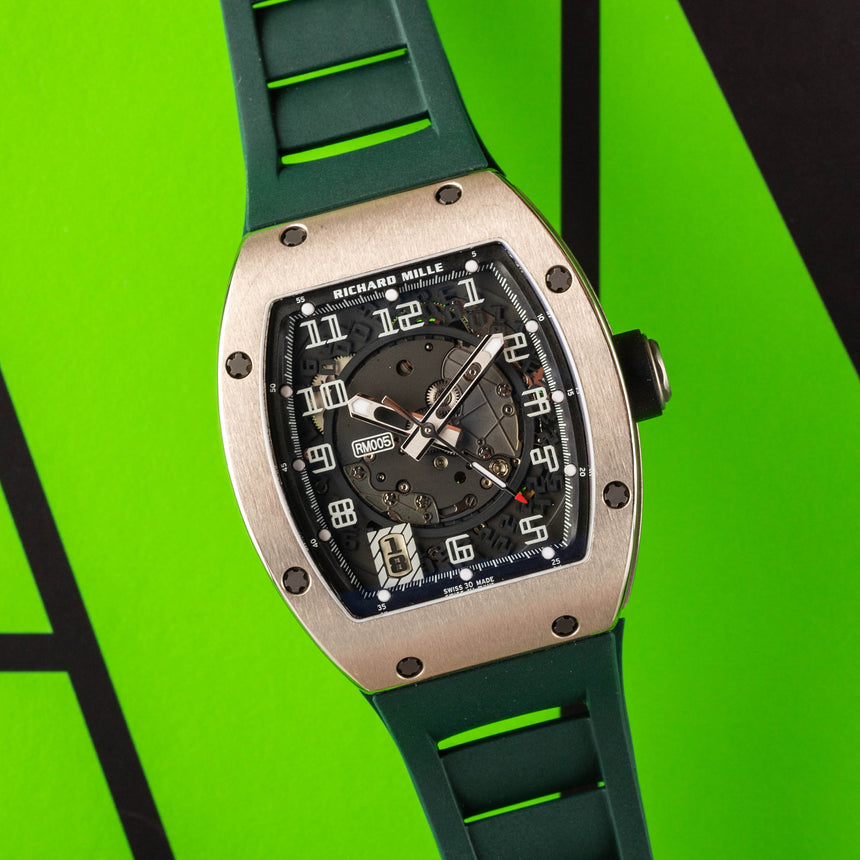 2008 Richard Mille WG RM005: FULL 2020 RM SERVICE & watchwinder Box & Papers
