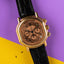 Circa 2000 Daniel Roth El Primero yellow gold SALMON dial chronograph